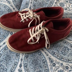 Burgundy vans